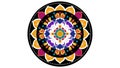 mandala ornament, vintage yoga mandala spinning, Seamless animation mandala pattern geometric